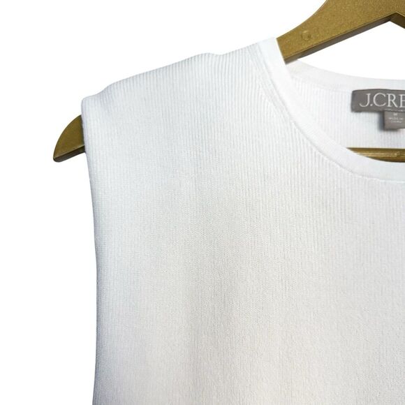 J. Crew Sweater Knit Midi Dress Size M Ribbed Front Slit Old Money Quiet Luxury - Picture 6 of 9